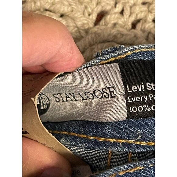 2‎ PAIR NWT Levis SilverTab Stay Loose Jeans 100% Cotton  Blue Denim SZ 14R 27 - Picture 3 of 14
